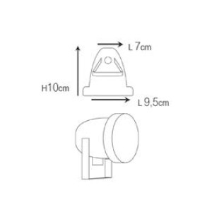 SPOT TOIXOY BRASS DISC 50W - GU10 - IP65