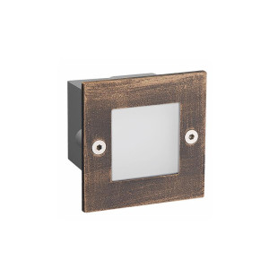 SPOT ΧΩΝΕΥΤΟ STAIRS SQUARE LED 2W - 3000K - RUST - IP54
