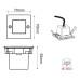 SPOT ΧΩΝΕΥΤΟ STAIRS SQUARE LED 2W - 6000K - WHITE - IP54