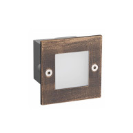 SPOT ΧΩΝΕΥΤΟ STAIRS SQUARE LED 2W - 6000K - RUST - IP54