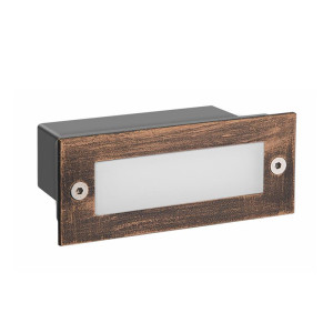 SPOT ΧΩΝΕΥΤΟ STAIRS RECTANGLE LED 2W - 6000K - RUST - IP54