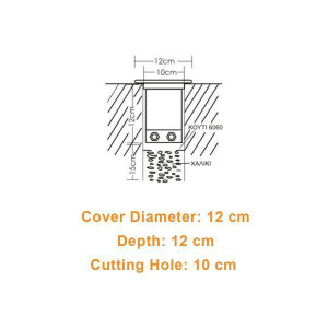 SPOT ΧΩΝΕΥΤΟ ΑΛΟΥΜΙΝΙΟΥ BOLO CROSS 12V - GU5,3 - W-B-T - IP65