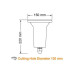 SPOT ΧΩΝΕΥΤΟ ΑΛΟΥΜΙΝΙΟΥ VITAL SMALL - GU10 - INOX 304 - IP65