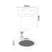SPOT ΧΩΝΕΥΤΟ TREE ROUND LED 7W - 3000K - INOX304 - IP67