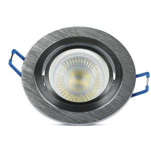 SPOT ΧΩΝΕΥΤΟ PURE ALUMINIUM ROUND - SILVER I - GU10