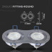 SPOT ΧΩΝΕΥΤΟ PURE ALUMINIUM ROUND - SILVER II - 2xGU10