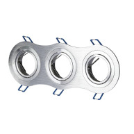SPOT ΧΩΝΕΥΤΟ PURE ALUMINIUM ROUND - SILVER III - 3xGU10