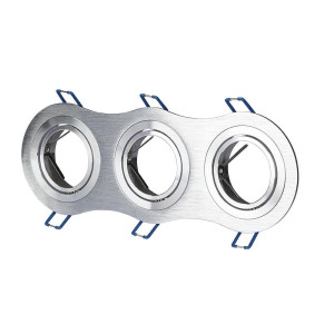 SPOT ΧΩΝΕΥΤΟ PURE ALUMINIUM ROUND - SILVER III - 3xGU10