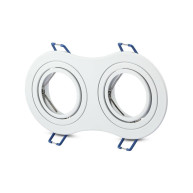 SPOT ΧΩΝΕΥΤΟ PURE ALUMINIUM ROUND - WHITE II - 2xGU10