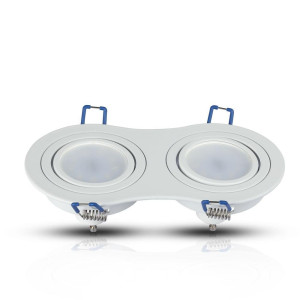 SPOT ΧΩΝΕΥΤΟ PURE ALUMINIUM ROUND - WHITE II - 2xGU10