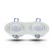 SPOT ΧΩΝΕΥΤΟ PURE ALUMINIUM ROUND - WHITE II - 2xGU10