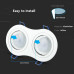 SPOT ΧΩΝΕΥΤΟ PURE ALUMINIUM ROUND - WHITE II - 2xGU10