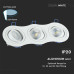 SPOT ΧΩΝΕΥΤΟ PURE ALUMINIUM ROUND - WHITE III - 3xGU10