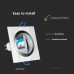 SPOT ΧΩΝΕΥΤΟ PURE ALUMINIUM SQUARE - SILVER I - GU10