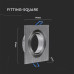 SPOT ΧΩΝΕΥΤΟ PURE ALUMINIUM SQUARE - SILVER I - GU10