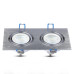 SPOT ΧΩΝΕΥΤΟ PURE ALUMINIUM SQUARE - SILVER II - 2xGU10