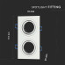 SPOT ΧΩΝΕΥΤΟ PURE ALUMINIUM SQUARE - WHITE II - 2xGU10