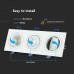 SPOT ΧΩΝΕΥΤΟ PURE ALUMINIUM SQUARE - WHITE III - 3xGU10