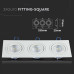 SPOT ΧΩΝΕΥΤΟ PURE ALUMINIUM SQUARE - WHITE III - 3xGU10