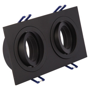 SPOT ΧΩΝΕΥΤΟ PURE ALUMINIUM SQUARE - BLACK II - 2xGU10