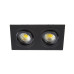 SPOT ΧΩΝΕΥΤΟ PURE ALUMINIUM SQUARE - BLACK II - 2xGU10