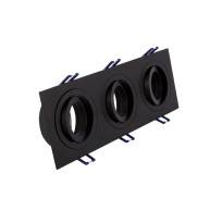 SPOT ΧΩΝΕΥΤΟ PURE ALUMINIUM SQUARE - BLACK III - 3xGU10