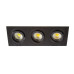 SPOT ΧΩΝΕΥΤΟ PURE ALUMINIUM SQUARE - BLACK III - 3xGU10