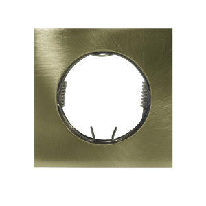 SPOT ΧΩΝΕΥΤΟ ALUMINIUM SQUARE ΣΤΑΘΕΡΟ - BRONZE - MR16