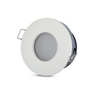SPOT ΧΩΝΕΥΤΟ ΜΠΑΝΙΟΥ ALUMINIUM ROUND - ΛΕΥΚΟ - GU10 - IP54