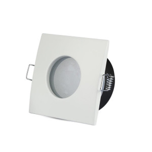 SPOT ΧΩΝΕΥΤΟ ΜΠΑΝΙΟΥ ALUMINIUM SQUARE - ΛΕΥΚΟ - GU10 - IP54