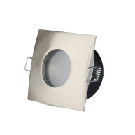 SPOT ΧΩΝΕΥΤΟ ΜΠΑΝΙΟΥ ALUMINIUM SQUARE - ΝΙΚΕΛ ΜΑΤ - GU10 - IP54