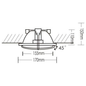 SPOT ΧΩΝΕΥΤΟ ΨΕΥΔΟΡΟΦΗΣ ΚΙΝΗΤΟ ITAL N-MAT 70/150W - HQI-T - G12 - IP20