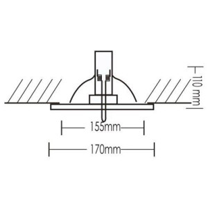 SPOT ΧΩΝΕΥΤΟ ΨΕΥΔΟΡΟΦΗΣ ΚΙΝΗΤΟ ITAL GREY 35/70W - CDMR111 - GX8.5 - IP20