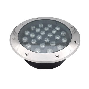 SPOT ΧΩΝΕΥΤΟ ROUND GROUND ECO MAX LED 24W - 3000K - INOX304 - IP67