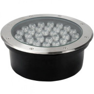SPOT ΧΩΝΕΥΤΟ ROUND GROUND ECO MAX LED 36W - 3000K - INOX304 - IP67