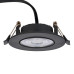 SPOT ΧΩΝΕΥΤΟ ΠΛΑΣΤΙΚΟ LYTOS ROUND 6 IN 1 LED SMD 3W/5W/7W 3CCT BLACK IP20
