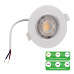 SPOT ΧΩΝΕΥΤΟ PLASTIC LYTOS ROUND 6in1 LED SMD 3W/5W/7W 3CCT WHITE IP20