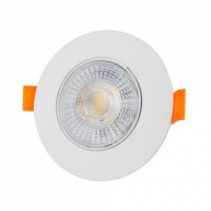 SPOT ΧΩΝΕΥΤΟ ΠΛΑΣΤΙΚΟ ECOLIGHT ROUND 6 IN 1 LED SMD 3W/5W/7W 3CCT WHITE IP20