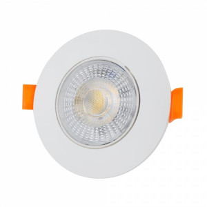 SPOT ΧΩΝΕΥΤΟ ΠΛΑΣΤΙΚΟ ECOLIGHT ROUND 6 IN 1 LED SMD 3W/5W/7W 3CCT WHITE IP20