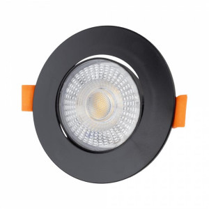 SPOT ΧΩΝΕΥΤΟ ΠΛΑΣΤΙΚΟ ECOLIGHT ROUND 6 IN 1 LED SMD 3W/5W/7W 3CCT BLACK IP20