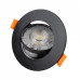 SPOT ΧΩΝΕΥΤΟ ΠΛΑΣΤΙΚΟ ECOLIGHT ROUND 6 IN 1 LED SMD 3W/5W/7W 3CCT BLACK IP20