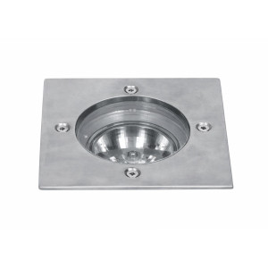 SPOT ΧΩΝΕΥΤΟ ΑΛΟΥΜΙΝΙΟΥ SIRINA SQUARE 100W - 12V - AR111 - G53 - INOX304 - IP65