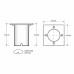 SPOT ΧΩΝΕΥΤΟ INGROUND JET SQUARE INOX 304 GU10 + PC BOX IK10 IP67