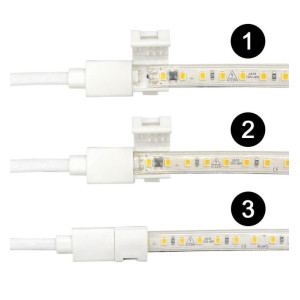 ΣΥΝΔΕΣΜΟΣ ΤΡΟΦΟΔΟΣΙΑΣ ΠΡΙΖΑΣ ΓΙΑ ΤΑΙΝΙΑ LED 220V-240V AC