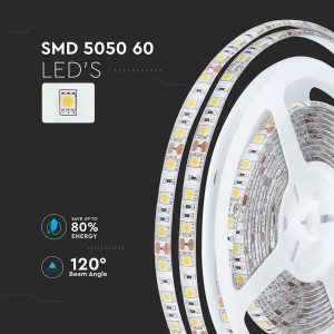 ΤΑΙΝΙΑ LED V-TAC 11W - 3000K - 12V - IP65