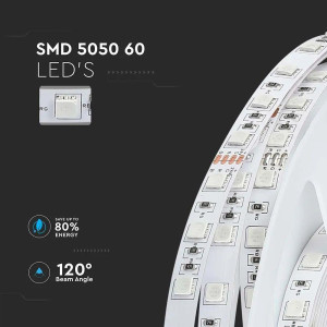 ΤΑΙΝΙΑ LED V-TAC 10W - 4000K - 24V - IP20