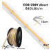 ΤΑΙΝΙΑ LED BRIDGELUX CHIP COB 16W/m - 2700K - 220V - 560LED/m - DIM - IP67