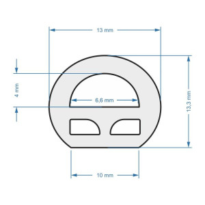 ΤΑΙΝΙΑ LED NEON 360° FLEX 24V 12W/m - 120LED/m - 1200Lm/m - 6000K - DIMMABLE - IP65