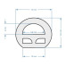 ΤΑΙΝΙΑ LED NEON 360° FLEX 24V 12W/m - 120LED/m - 1200Lm/m - 6000K - DIMMABLE - IP65