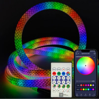 Ταινία LED Neon Flex Led RGB Magic Smart 360° – Remote Control + Bluetooth App (Pack 5m)